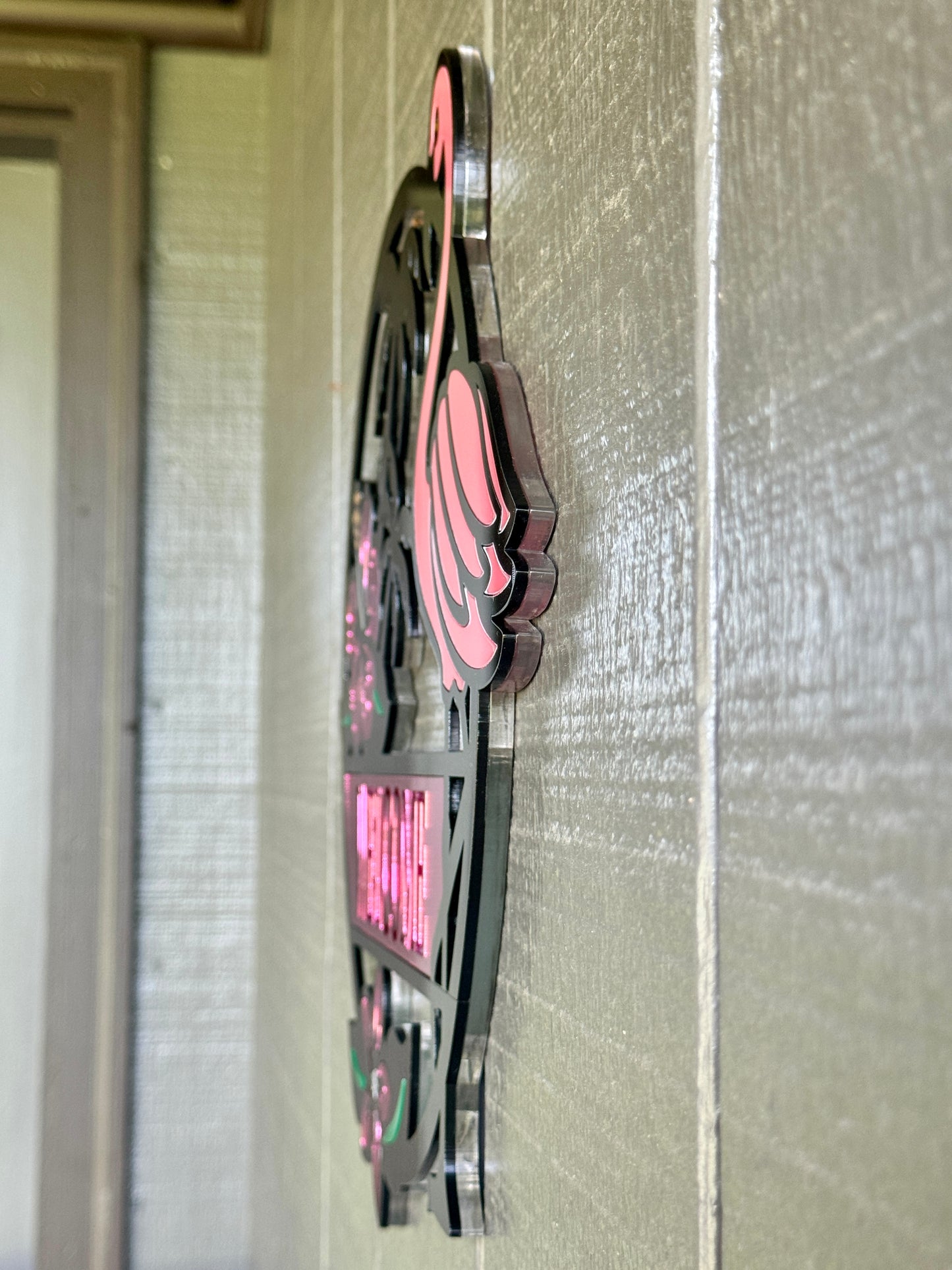 Beautiful Layered Flamingo Sign - Customizable & Versatile