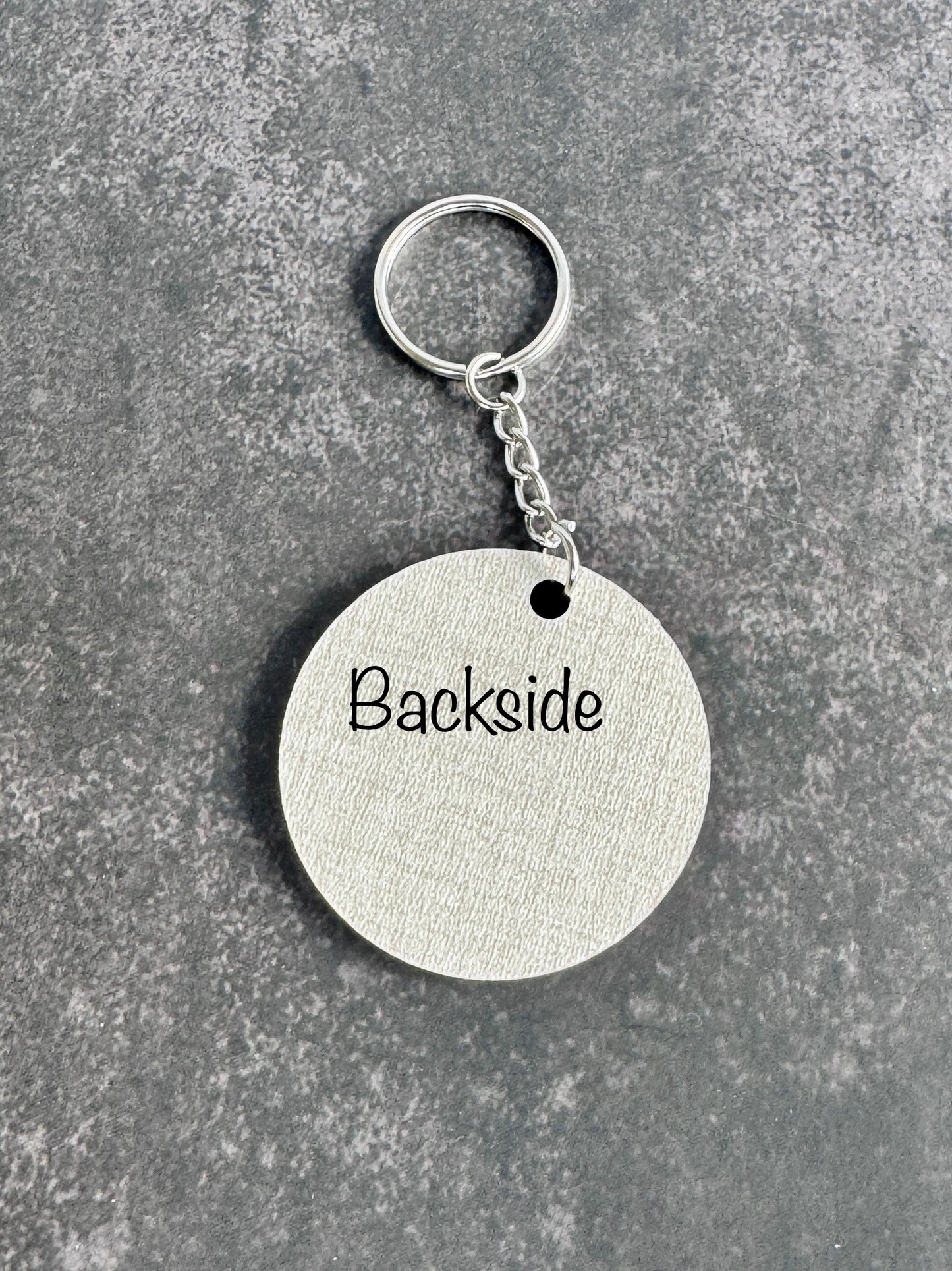 Mama or Grandma Floral Keychain – Laser Engraved 1.5" Round Wood Gift – Mother's Day or Grandma Gift Idea