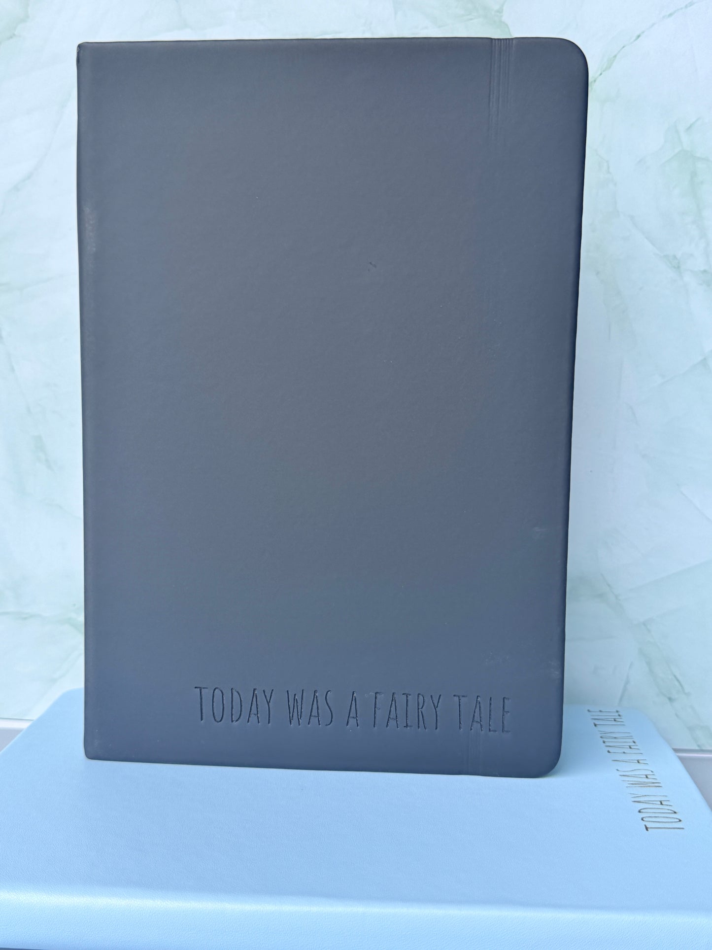 Funny Engraved A5 Lined Journal with Fabric Book Holder & Elastic Closure - Witty Quote Notebook Gift