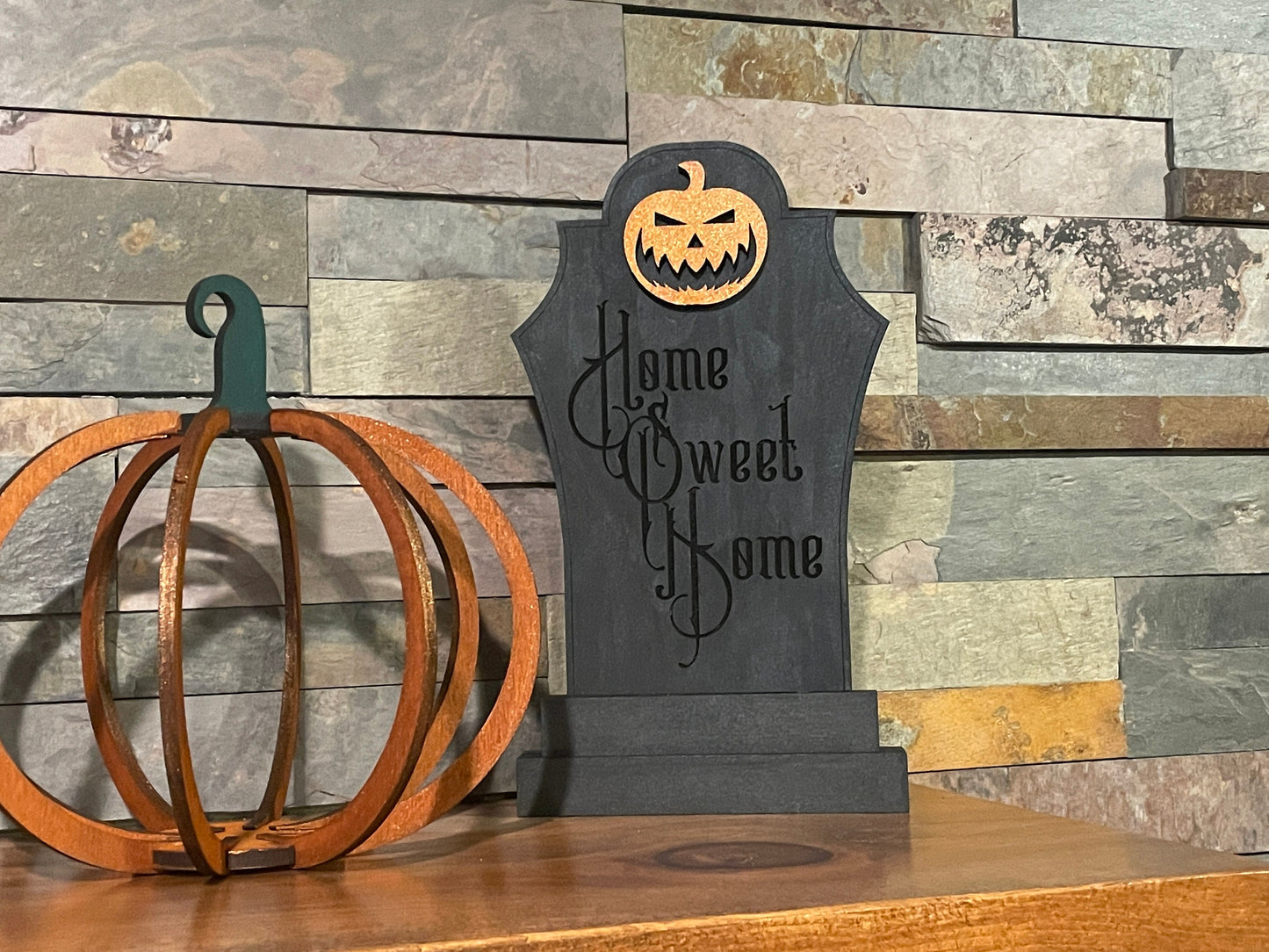Home Sweet Home Headstone | Halloween Gravestones | Halloween Headstone | Pumpkin Headstone | Skull Headstone | Gothic Decor