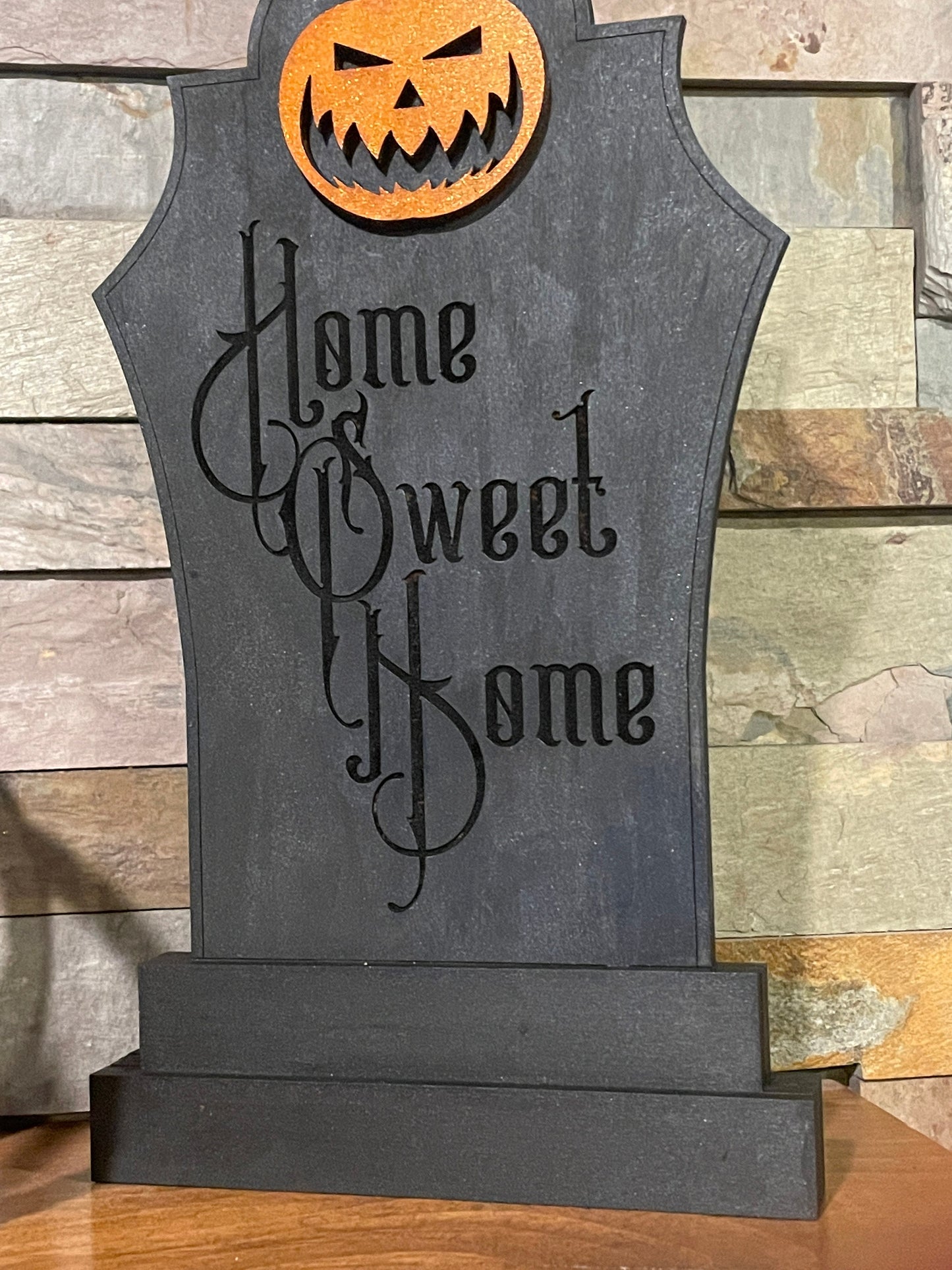 Home Sweet Home Headstone | Halloween Gravestones | Halloween Headstone | Pumpkin Headstone | Skull Headstone | Gothic Decor
