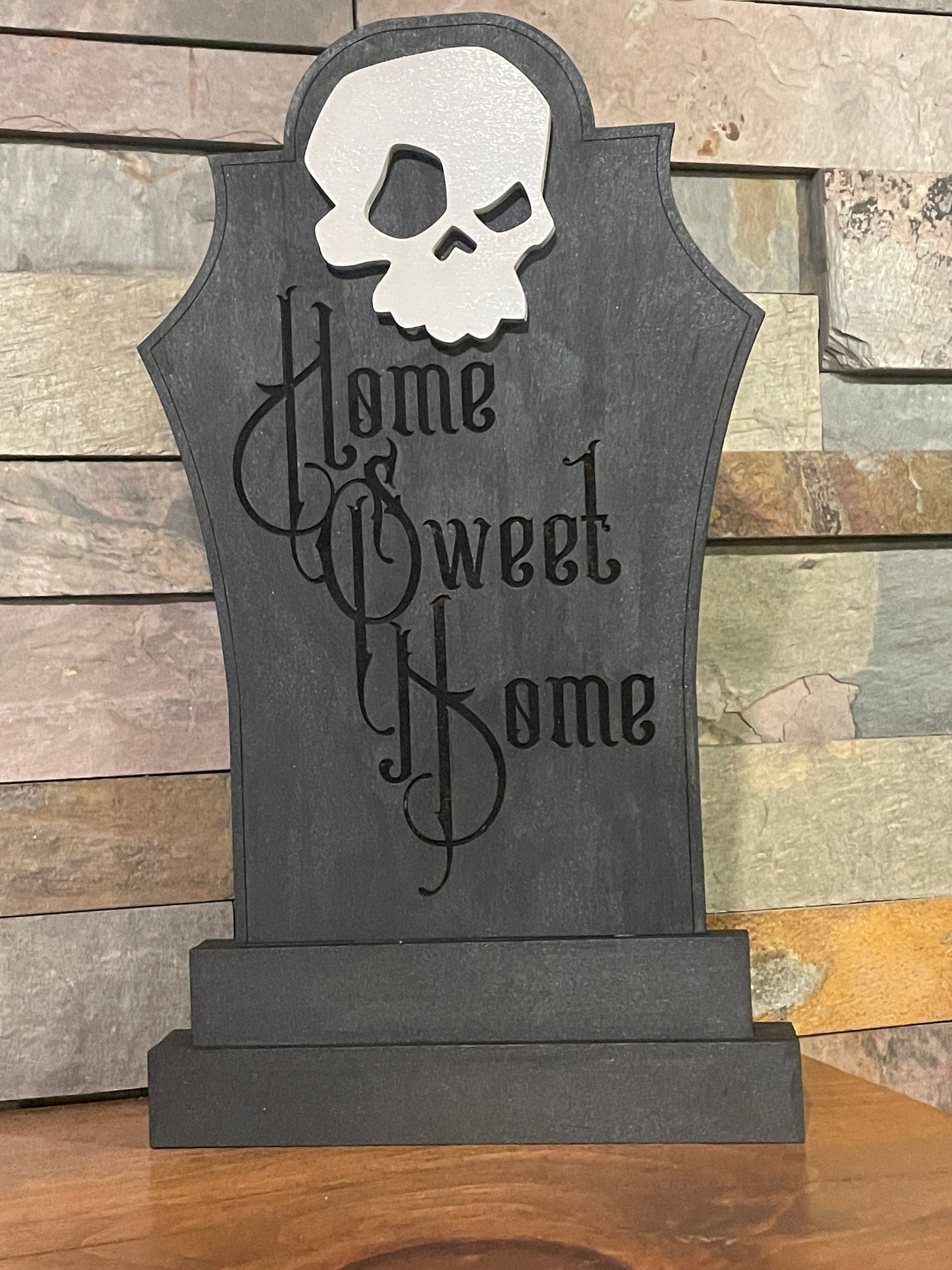 Home Sweet Home Headstone | Halloween Gravestones | Halloween Headstone | Pumpkin Headstone | Skull Headstone | Gothic Decor