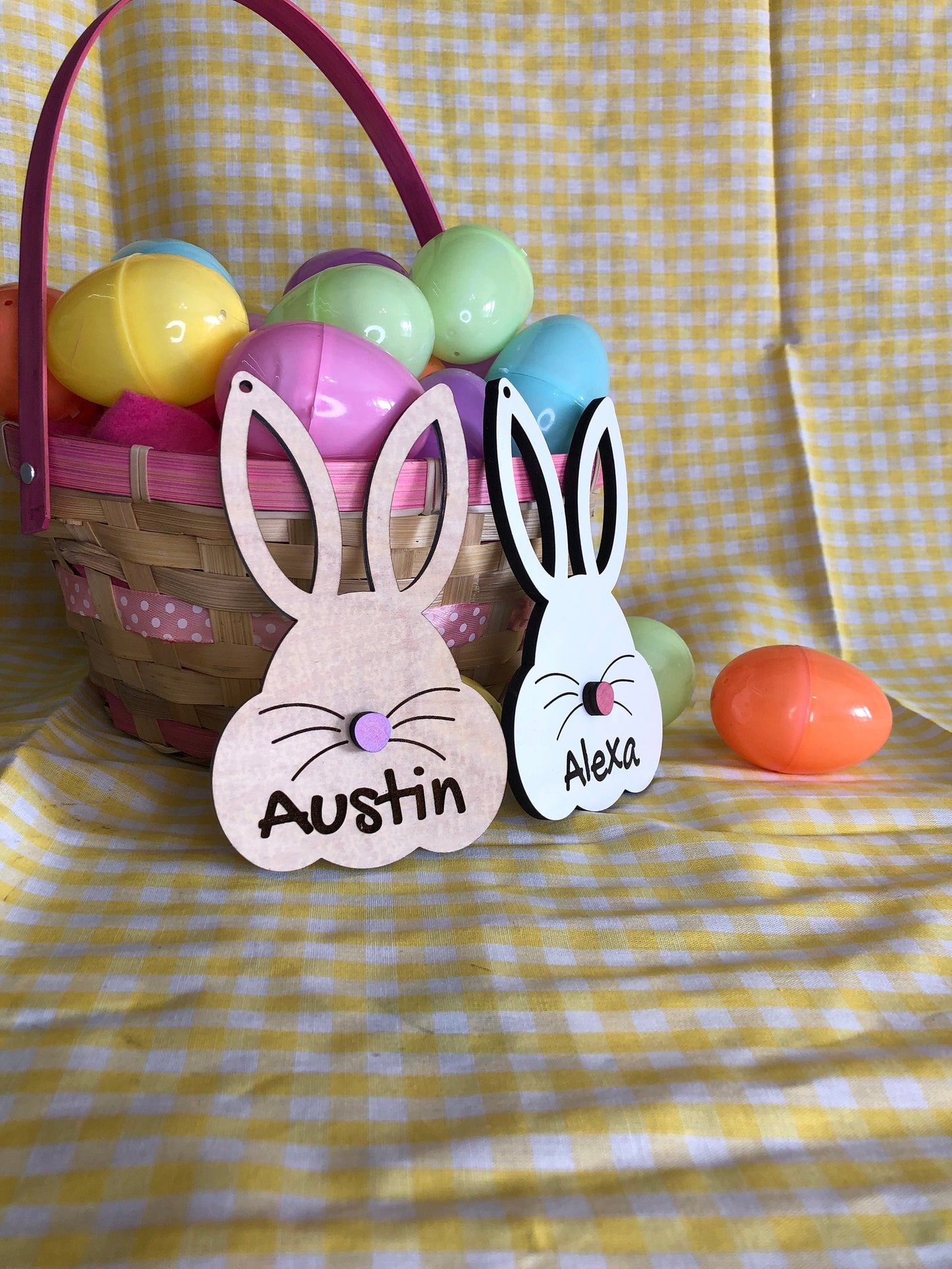 Personalized Bunny Easter Basket Tags – A Charming Touch for Easter!