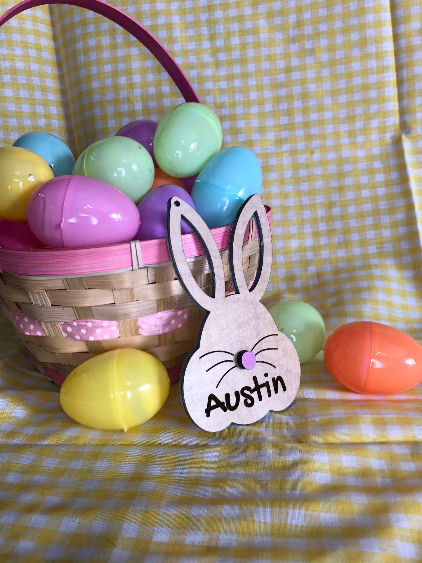 Personalized Bunny Easter Basket Tags – A Charming Touch for Easter!