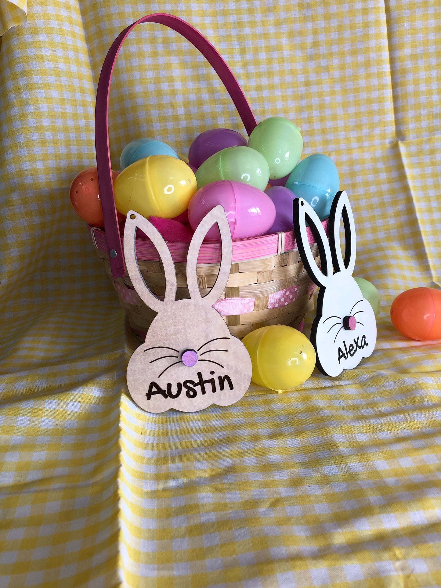Personalized Bunny Easter Basket Tags – A Charming Touch for Easter!