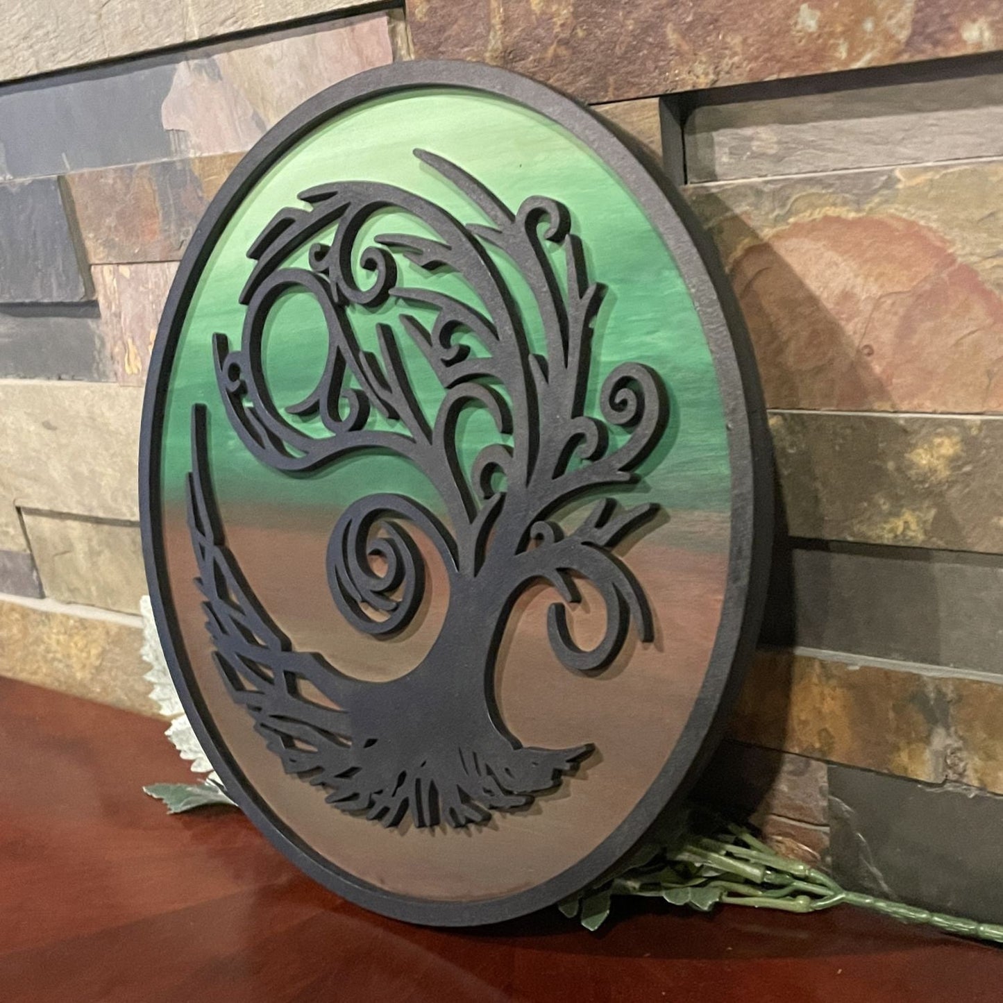 Laser-Cut Tree of Life Wall Art – Rustic Woodland Home Decor