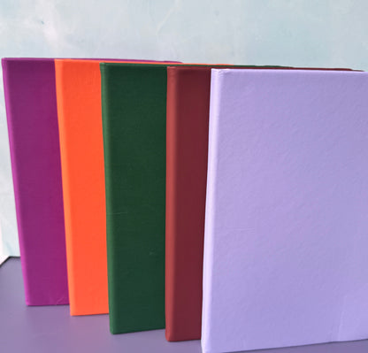 Funny Engraved A5 Lined Journal with Fabric Book Holder & Elastic Closure - Witty Quote Notebook Gift