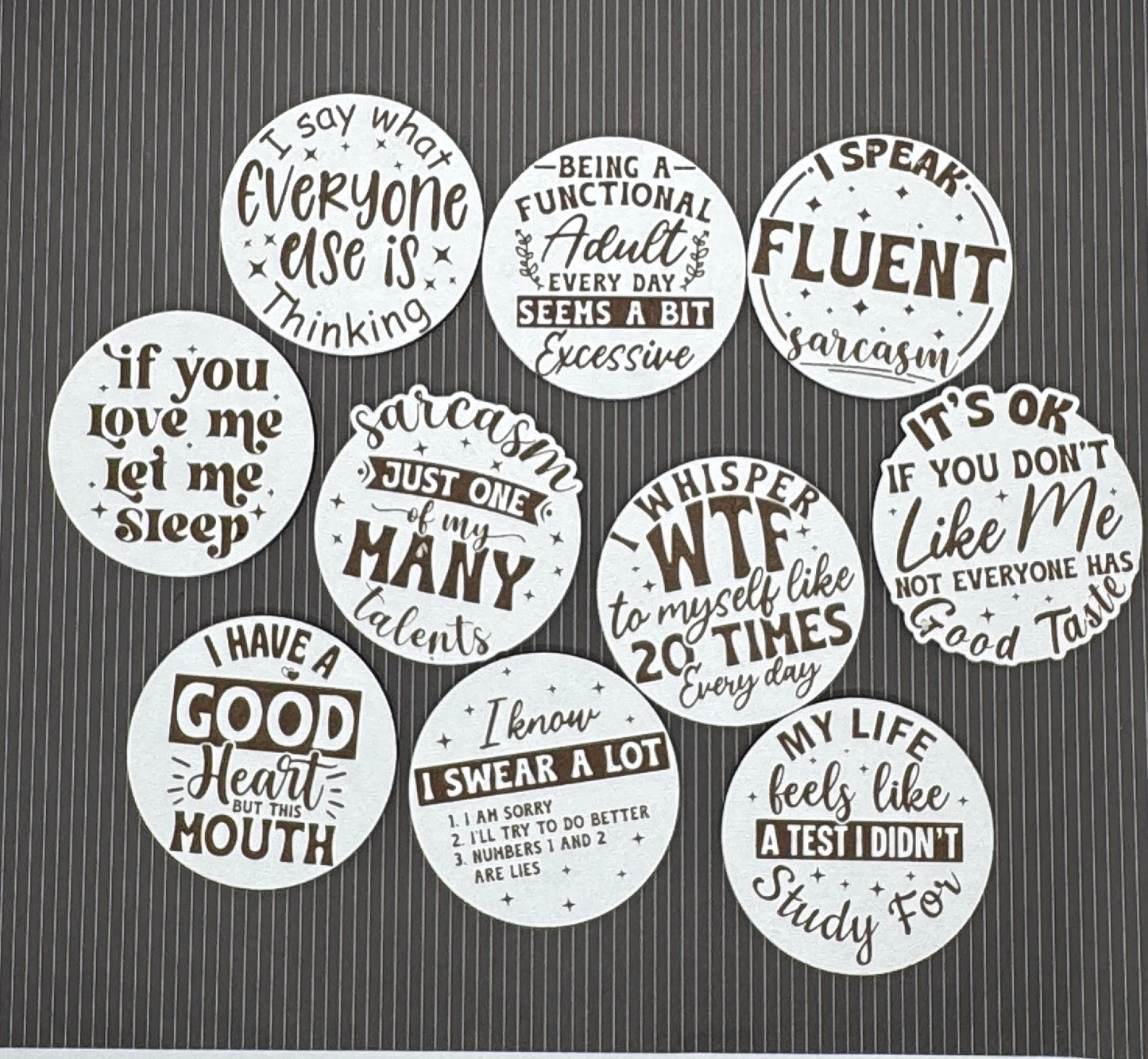 Custom Engraved Wood Magnets