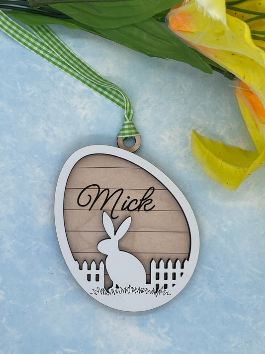 Easter Basket Tags, Easter Basket Name Tags, Custom Easter Basket Tag, Engraved Easter Basket, Easter Keepsake