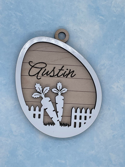 Easter Basket Tags, Easter Basket Name Tags, Custom Easter Basket Tag, Engraved Easter Basket, Easter Keepsake