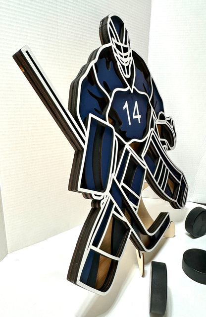 4 Layer Customized Hockey Goalie Wall Hanging